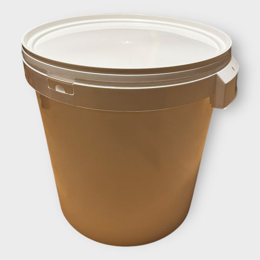 LOT 5 X Seau Plastique 32 L litres avec POIGNÉE RENFORCÉE ET Couvercle HERMÉTIQUE – Durable ET EMPILABLE pour Usage Domestique O