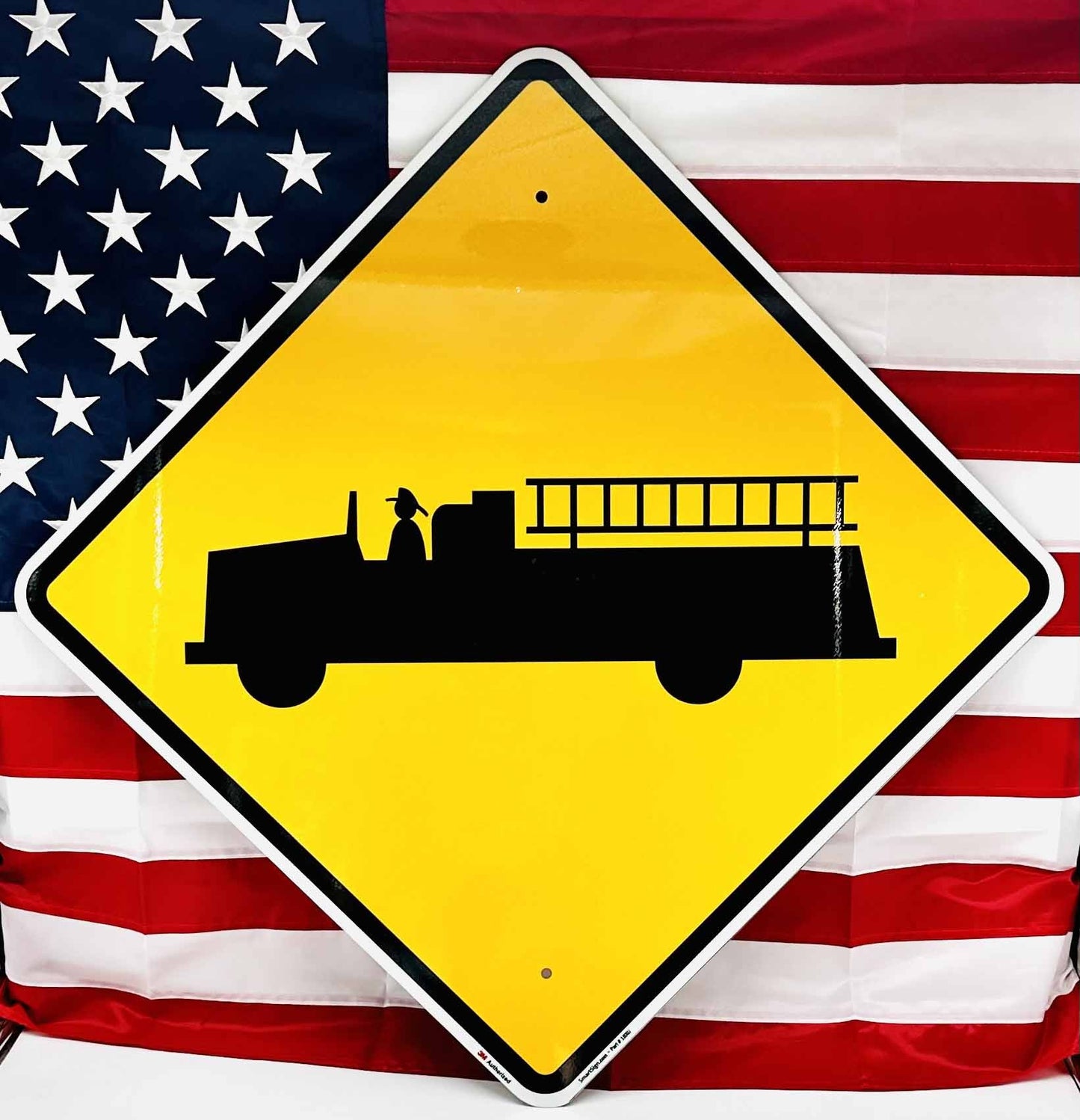 Road Sign Fire truck XXL