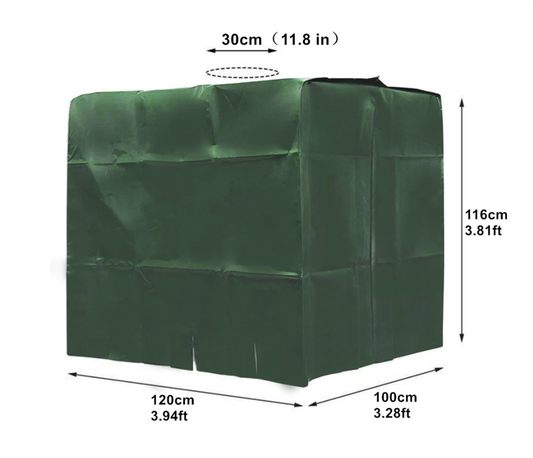 Bâche verte Anti-UV pour cuve 1000 litres