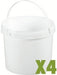 Seau plastique 10L x4