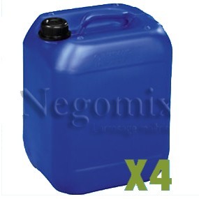 Lot de 4 bidons plastiques 30 L — PEHD — Stockage liquides et solides