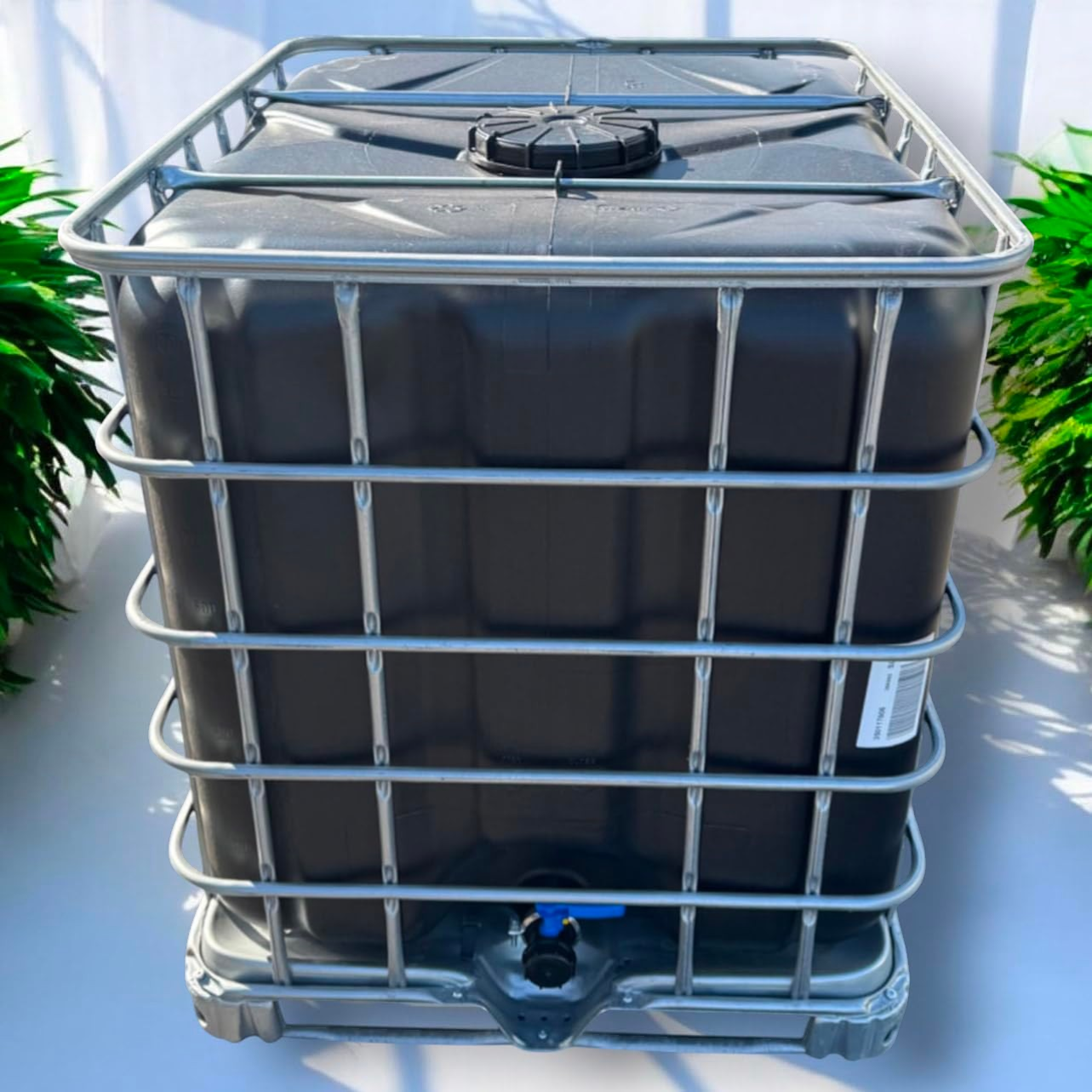 Cuve de récupération d'eau de pluie 1000 L – Poche noire anti-UV neuve – Vanne S60x6 démontable