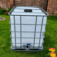 Cuve citerne IBC 1000 L – Palette métallique – Stockage et récupération eau de pluie