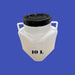 Bidon plastique 10 L — Large ouverture Ø13,5 cm — Stockage alimentaire et eau potable — Poignée et c