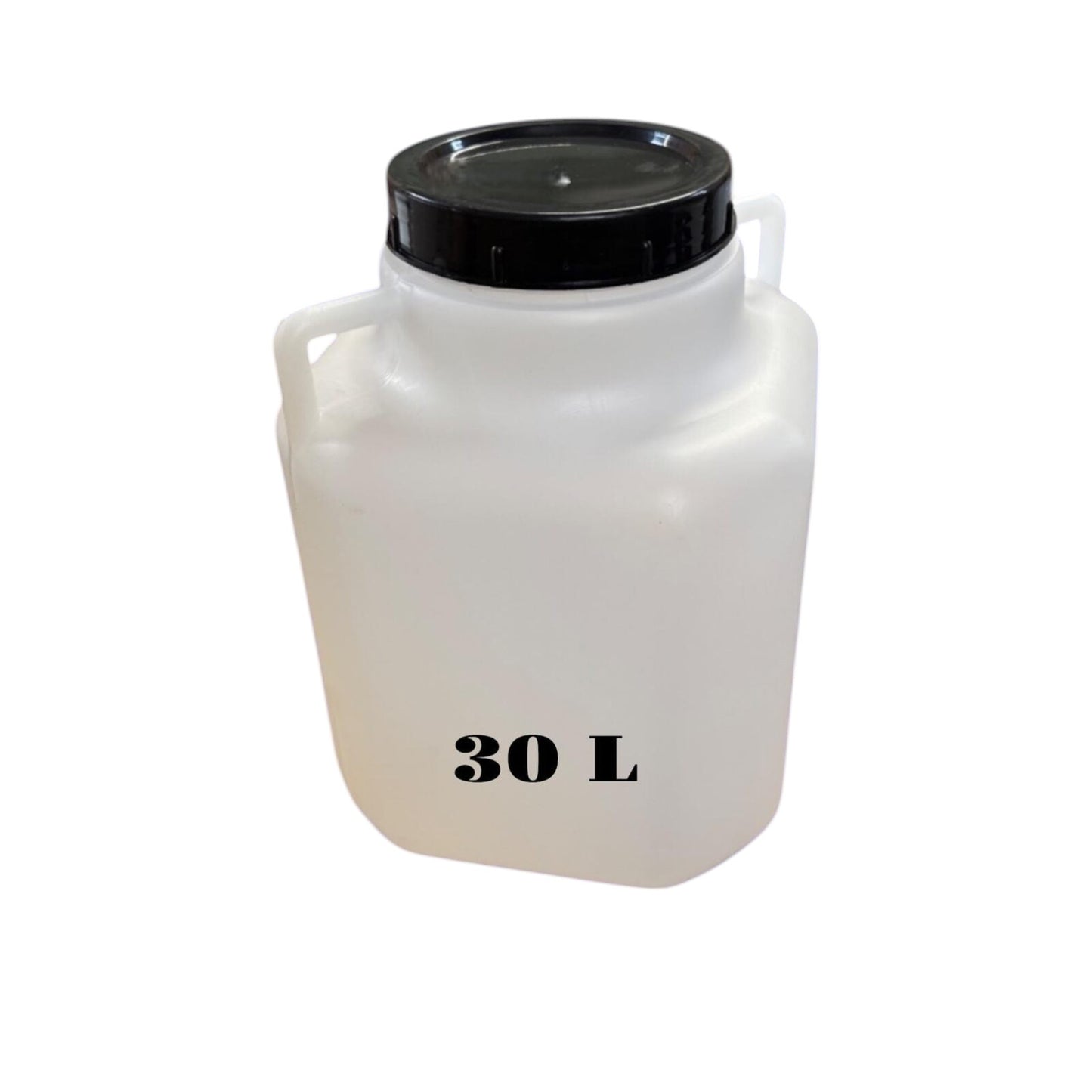 Bidon plastique 30 L — Large ouverture Ø22 cm — Stockage eau potable, huiles et liquides alimentaire