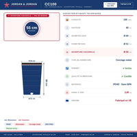 Fût 120 L ouverture Ø55 cm
