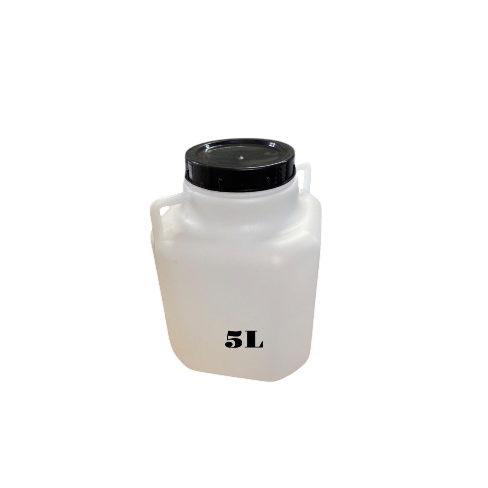 Bidon plastique 5 L — Large ouverture — Stockage alimentaire et eau potable — Haute résistance et ét