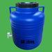 Bidon plastique alimentaire 60 L – Couvercle grande ouverture et robinet – Fermentation