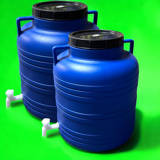 Lot de 2 réservoirs alimentaires 60 L avec grande ouverture et robinet