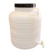Fût alimentaire 60 L blanc avec robinet et couvercle à visser