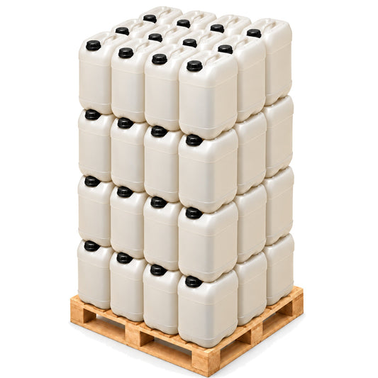 Palette de 48 bidons plastique translucides 20 L