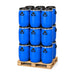 Lot de 18 fûts 60 L bleus ouverture totale – photo principale