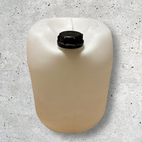 Set of 3 durable 30L plastic jerry cans from Jordan & Jordan, ideal for secure food and chemical storage.