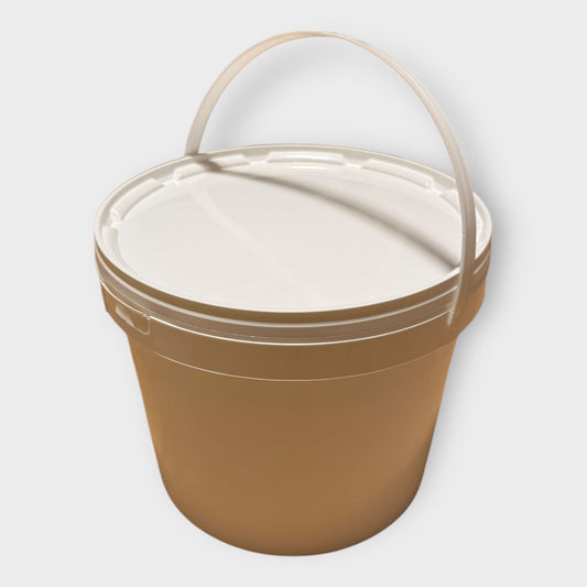 Lot de 20 x Seau 5 litres en Plastique avec Couvercle – Étanche, Réutilisable et Idéal pour Produits Alimentaires ou Industriels