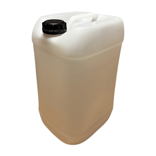 Bidon plastique 25 L — Bouchon hermétique DIN 61 — PEHD — Liquides alimentaires et chimiques