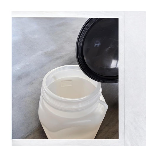 Bidon plastique 50 L avec couvercle à visser – Stockage eau, aliments secs et liquides