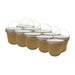 Lot de 10 x Seau 10 L litres en Plastique avec Couvercle – Étanche, Réutilisable et Idéal pour Produits Alimentaires ou