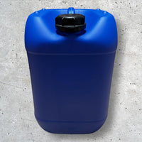 Lot de 2 Bidons Plastique Bleu 20 L avec Bouchon et Robinet Verseur – Résistant pour Liquides Alimentaires et Chimiques