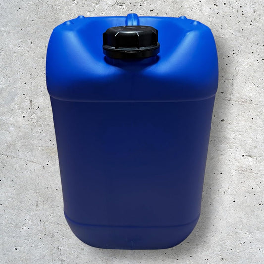 Lot de 2 Bidons Plastique Bleu 20 L avec Bouchon et Robinet Verseur – Résistant pour Liquides Alimentaires et Chimiques