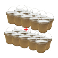 Lot de 20 Seaux Plastiques 10 L avec Couvercle Hermétique – Empilables et Réutilisables pour Usage Alimentaire ou Industriel
