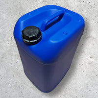 Lot de 3 Bidons Plastique Bleu 25 L avec Bouchon Hermétique DIN 61 et 1 Robinet Verseur – PEHD