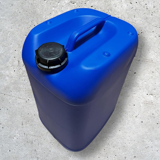 Lot de 3 Bidons Plastique Bleu 25 L avec Bouchon Hermétique DIN 61 et 1 Robinet Verseur – PEHD