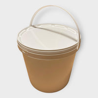Lot de 5 seaux plastiques 10 L avec couvercle hermétique – Empilables et réutilisables