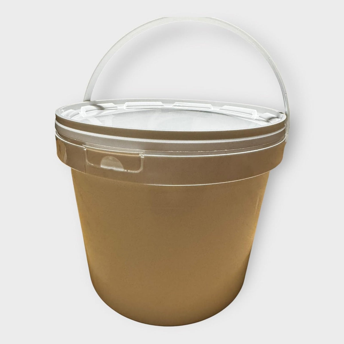 Lot de 5 x Seau 5 litres en Plastique avec Couvercle – Étanche, Réutilisable et Idéal pour Produits Alimentaires ou