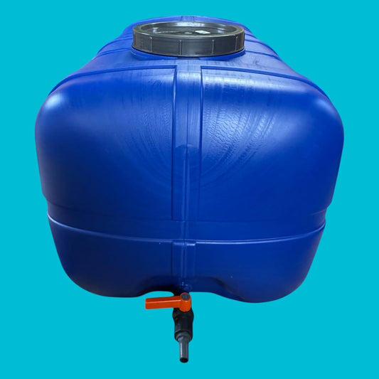 Réservoir eau potable 280 L bleu – Filetage 3/4" intégré avec vanne de vidange – Fabriqué en UE