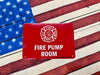 Sign Fire Pump Room