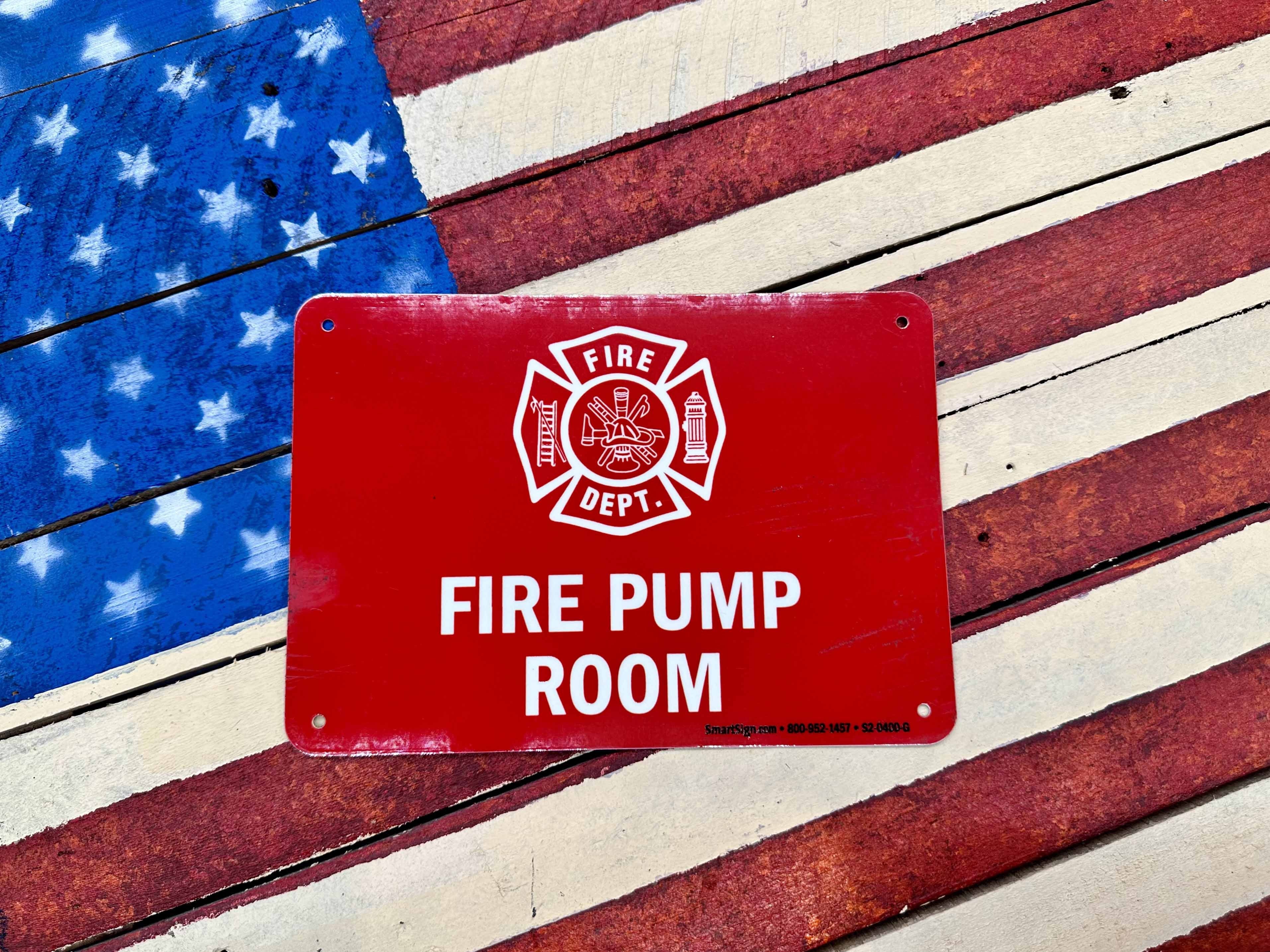 Sign Fire Pump Room